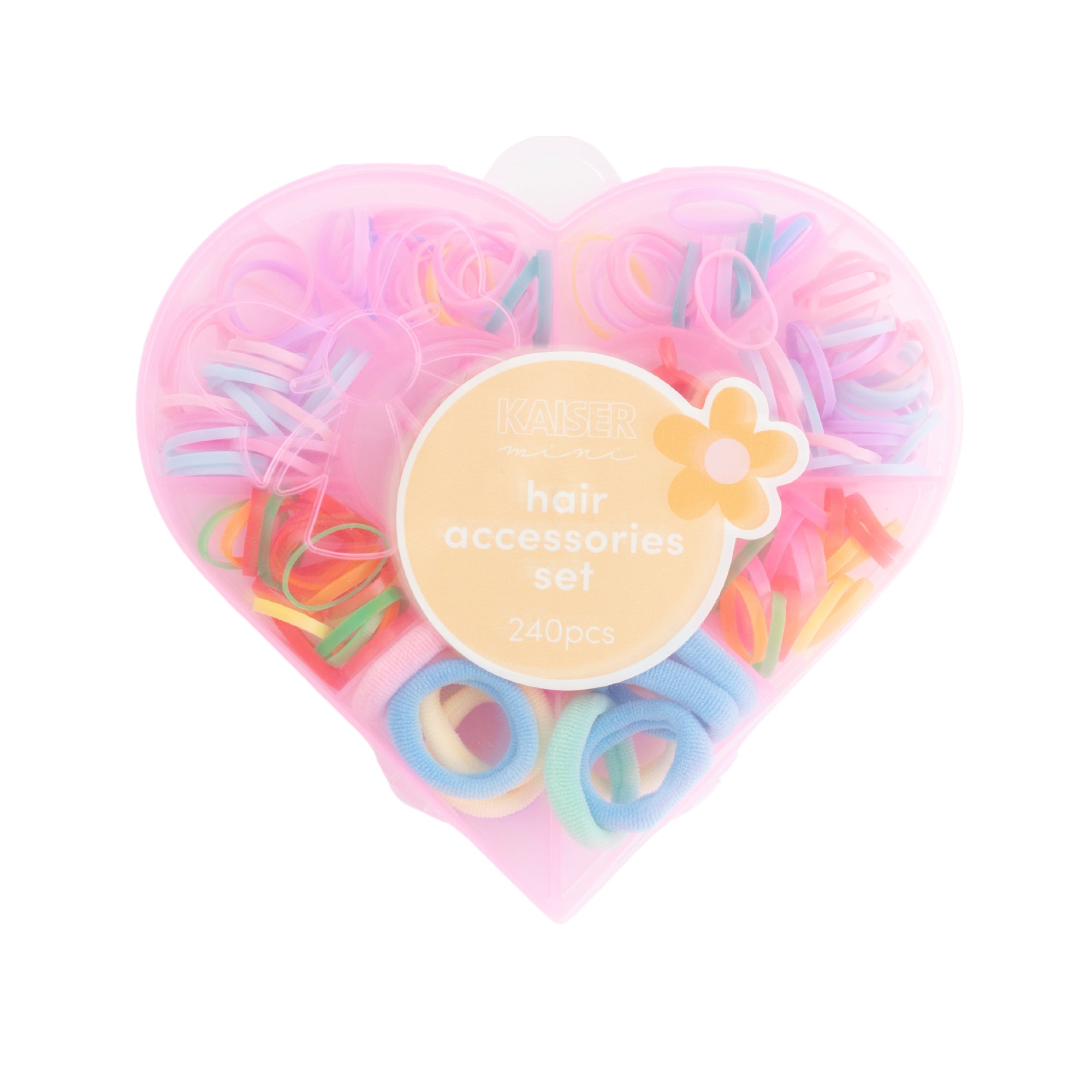 Kids Hair Accessories Set - 130pk HEART